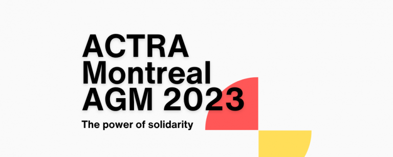 Annual General Meeting - ACTRA Montreal